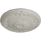 Ekena Millwork Athens Ceiling Medallion (Fits Canopies up to 3 5/8"), Hnd-Painted Pot of Cream, 26 1/4"OD x 3 1/4"P CM27ATPCF - alternate 2